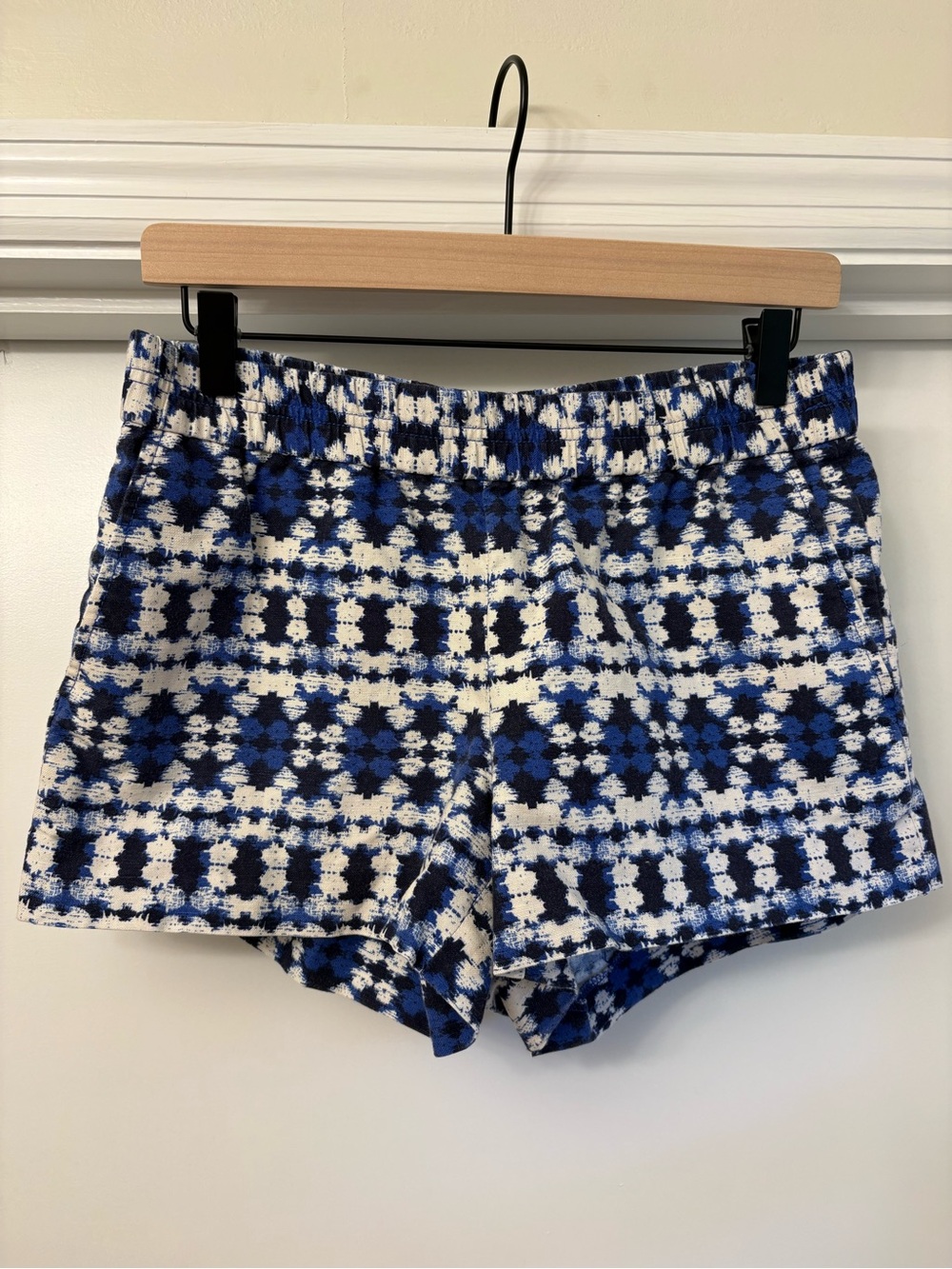 J. Crew Blue and White Patterned Shorts - 4